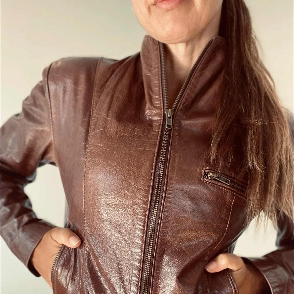 Beautiful brazilian genuine leather jacket - Picture 5 of 12